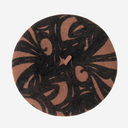 Boina de lana estampada