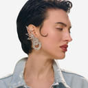 Pendiente ocho entrelazado