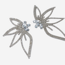 Pendiente cristal flor