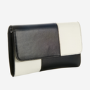 Bolso bicolor de piel