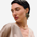 Pendiente ocho entrelazado