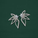 Pendiente cristal flor