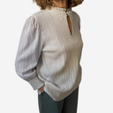 Blusa cuello con volante