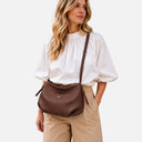 Bolso cuero vegano hombro y mano - IMZ