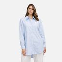 Camisa fluida oversize de algodón y modal