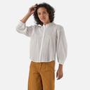 Camisa flores bordada