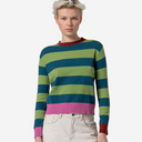 Jersey de rayas cuello redondo