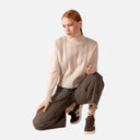 Jersey trenza delantera cuello perkins - Gaia B