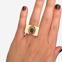 Anillo crema ojo de gato