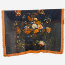 Pañuelo negro y naranja