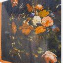 Pañuelo negro y naranja