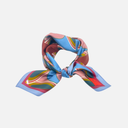 Pañuelo geométrico azul