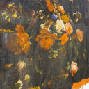 Pañuelo negro y naranja