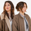 Abrigo doble faz borreguito