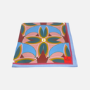 Pañuelo geométrico azul