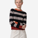 Jersey de rayas cuello redondo