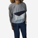 Camiseta rectángulo triple