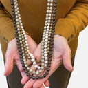 Collar largo bolitas