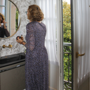 Vestido midi estampado