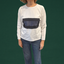 Camiseta rectángulo azul