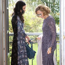 Vestido midi estampado