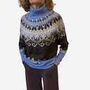 Jersey azul con greca