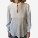 Blusa cuello con volante