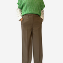 Pantalón recto camel