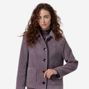 Chaquetón corto lila