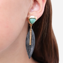 Pendiente cuerno de búfalo