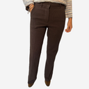 Pantalón recto marrón