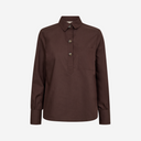 Camisa de algodón marrón