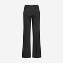 Pantalón campana negro y blanco roto