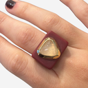 Anillo burdeos cuarzo