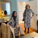 Vestido lazada cuello