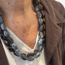 Collar acrílico doble