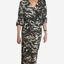 Vestido midi estampado