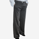 Pantalón recto brillo