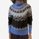 Jersey azul con greca