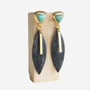 Pendiente cuerno de búfalo