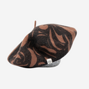 Boina de lana estampada