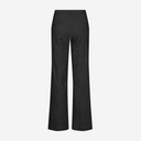Pantalón campana negro y blanco roto