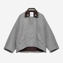 Chaquetón cuello charol