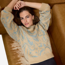 Jersey jacquard de punto suave