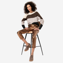 Pantalón metalizado