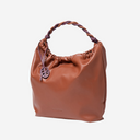 Bolso de hombro con asa bicolor