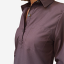Camisa de algodón marrón