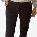 Pantalón recto marrón
