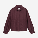 Chaqueta granate de espiga