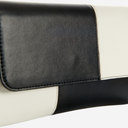 Bolso bicolor de piel